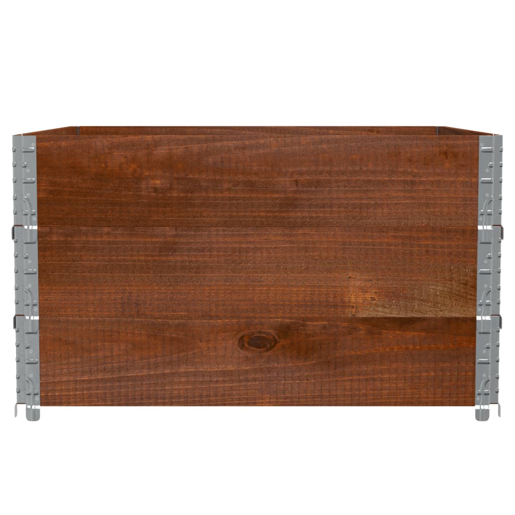 Fioriera da Giardino Marrone 100x100 cm Legno Massello di Pino