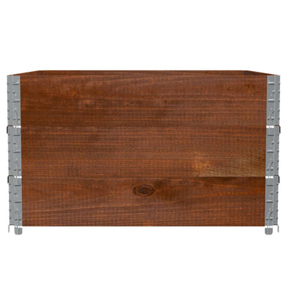 Fioriera da Giardino Marrone 100x100 cm Legno Massello di Pino