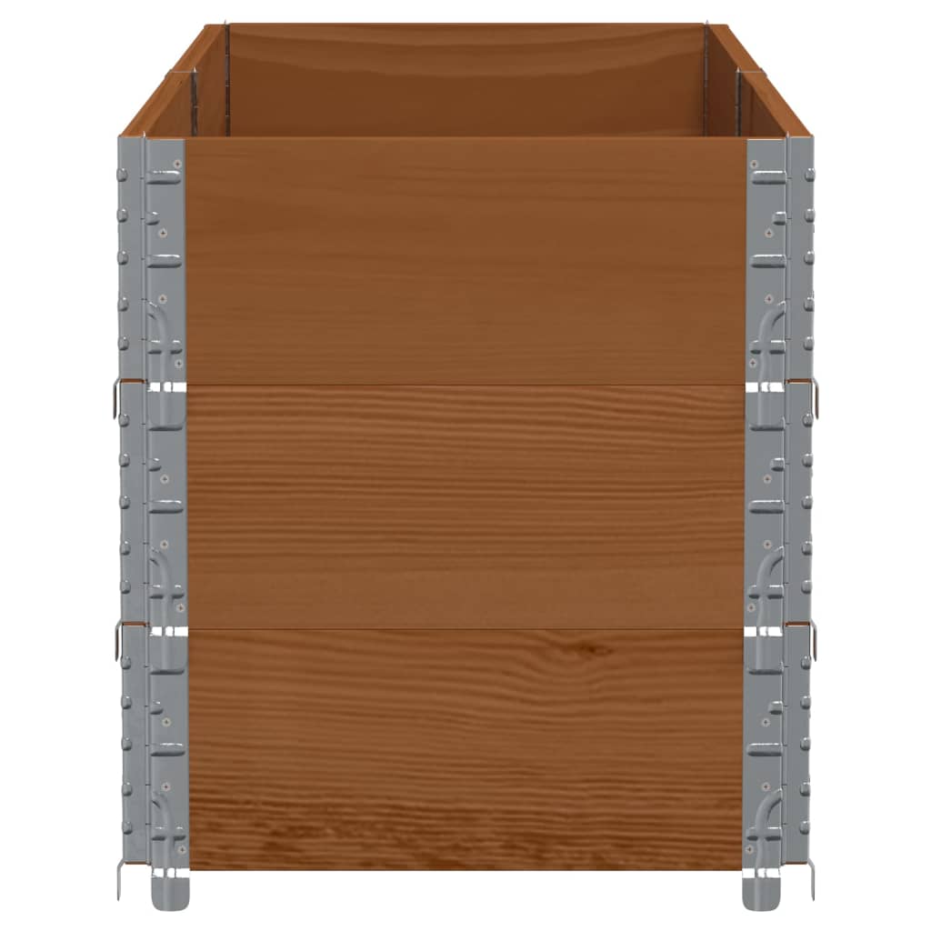 Poggiapiedi da Giardino Marrone 150x50cm Legno Massello di Pino