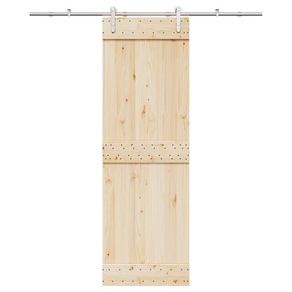 Kit Binari Porta Scorrevole 183 cm Acciaio Inossidabile Argento
