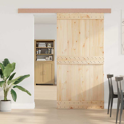 Kit Ferramenta per Porte Scorrevoli 200 cm in Lega di Alluminio