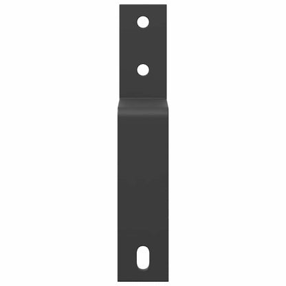 Staffe Bypass Porta Fienile 5 pz Guide Piatte Acciaio Carbonio