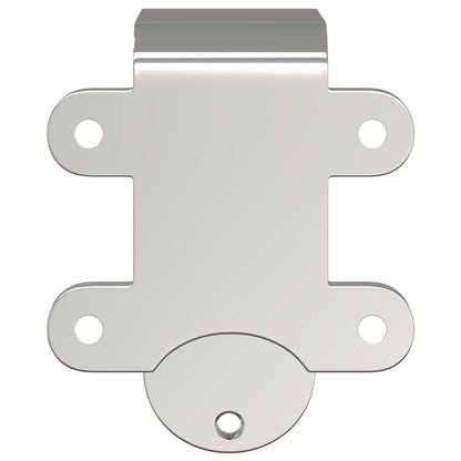 Staffe Bypass Porta della Fienile 4 pz Guide Tonde Acciaio Inox