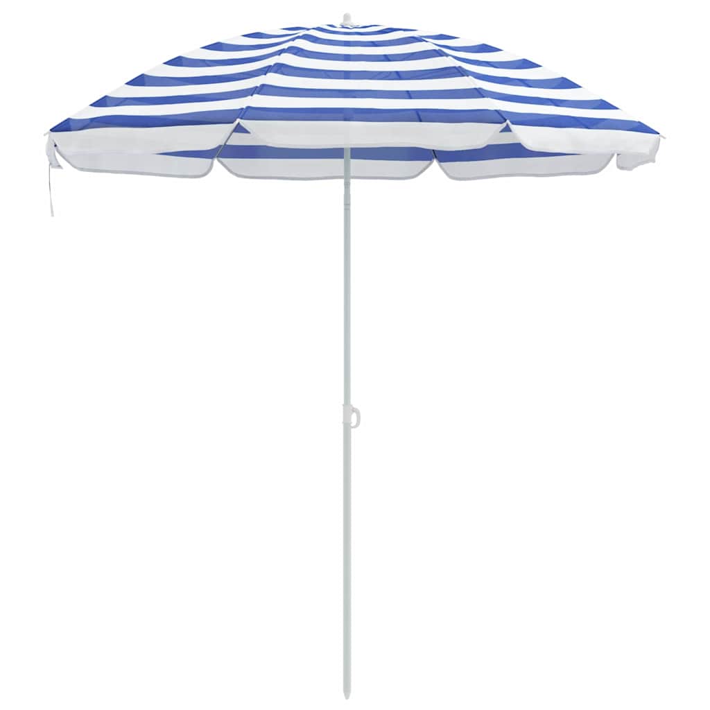 Ombrellone Blu e Bianco 161 x 161 x 193 cm Poliestere