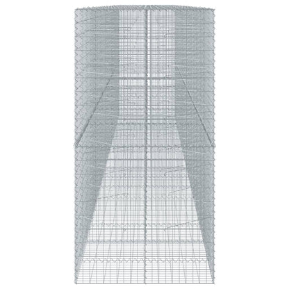 Cesto Gabbione con Copertura 850x100x200 cm in Ferro Zincato