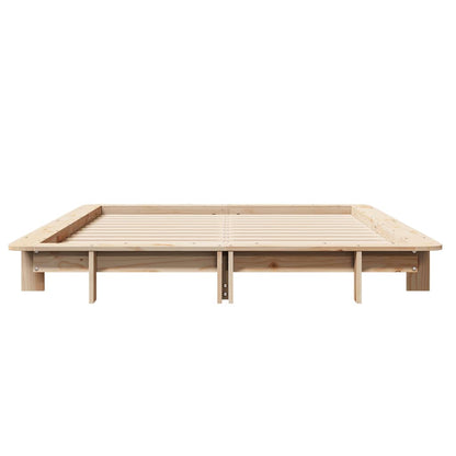Letto senza Materasso 150x200 cm in Legno Massello di Pino