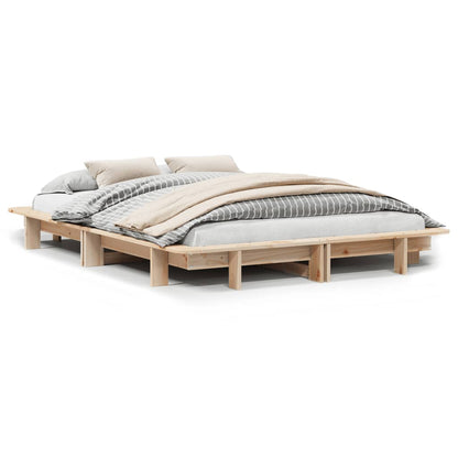 Letto senza Materasso 120x200 cm in Legno Massello di Pino