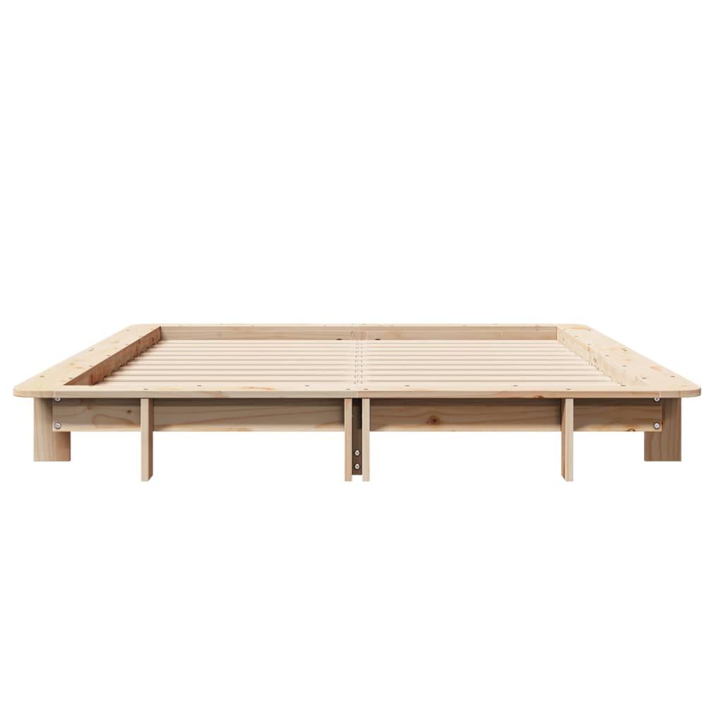 Letto senza Materasso 120x200 cm in Legno Massello di Pino