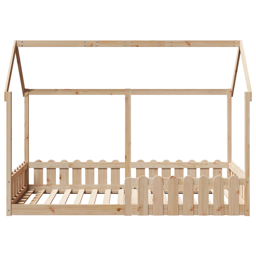 Giroletto Casetta per Bambini 90x200 cm Legno Massello di Pino