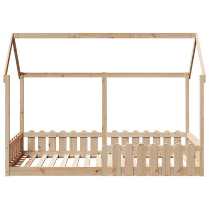 Giroletto Casetta per Bambini 90x200 cm Legno Massello di Pino