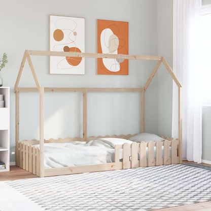 Giroletto per Bambini 90x190 cm in Legno Massello di Pino