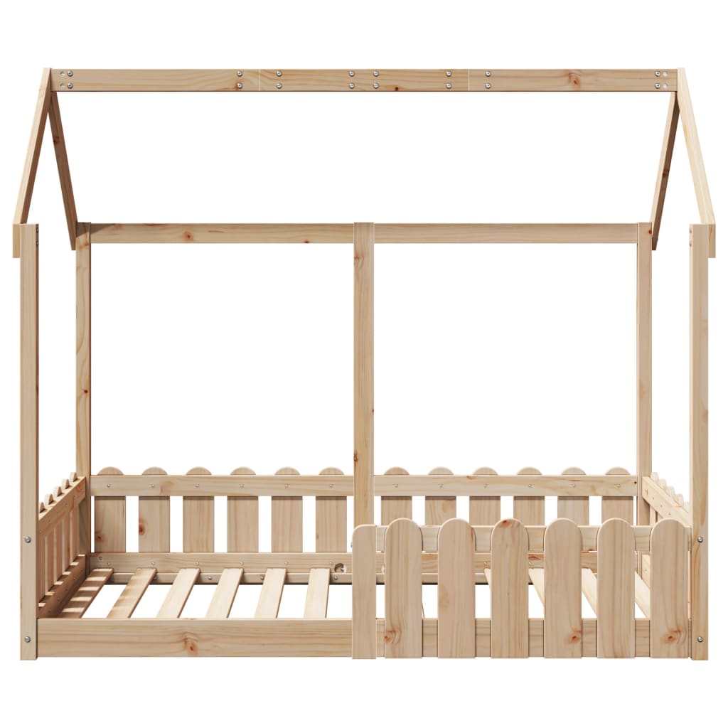 Giroletto Casetta per Bambini 80x160 cm Legno Massello di Pino