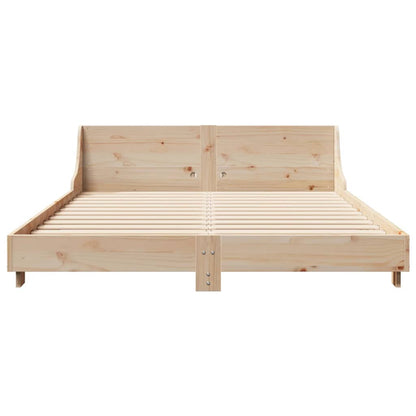 Letto senza Materasso 160x200 cm in Legno Massello di Pino