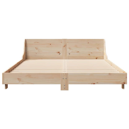 Letto senza Materasso 150x200 cm in Legno Massello di Pino