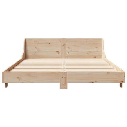 Letto senza Materasso 120x200 cm in Legno Massello di Pino