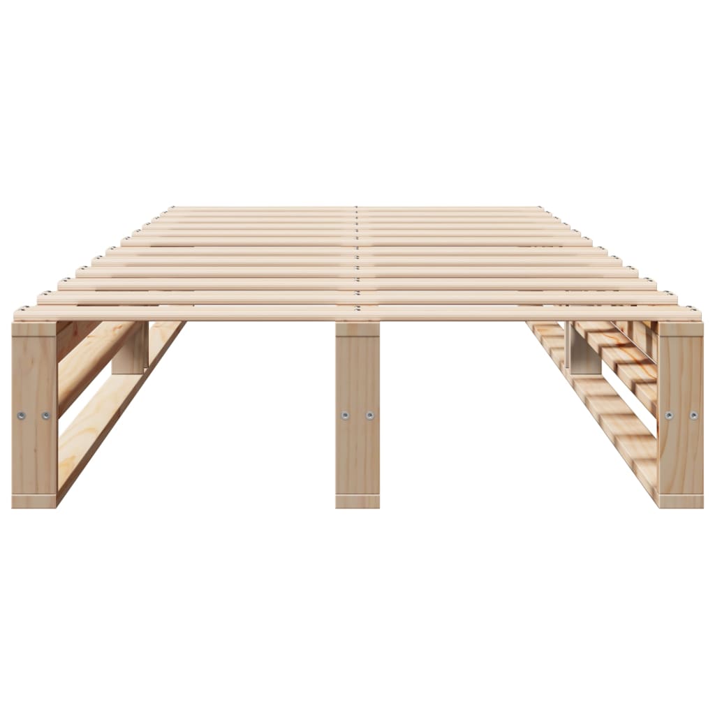 Letto senza Materasso 90x200 cm in Legno Massello di Pino
