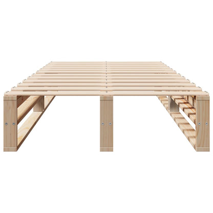 Letto senza Materasso 90x200 cm in Legno Massello di Pino