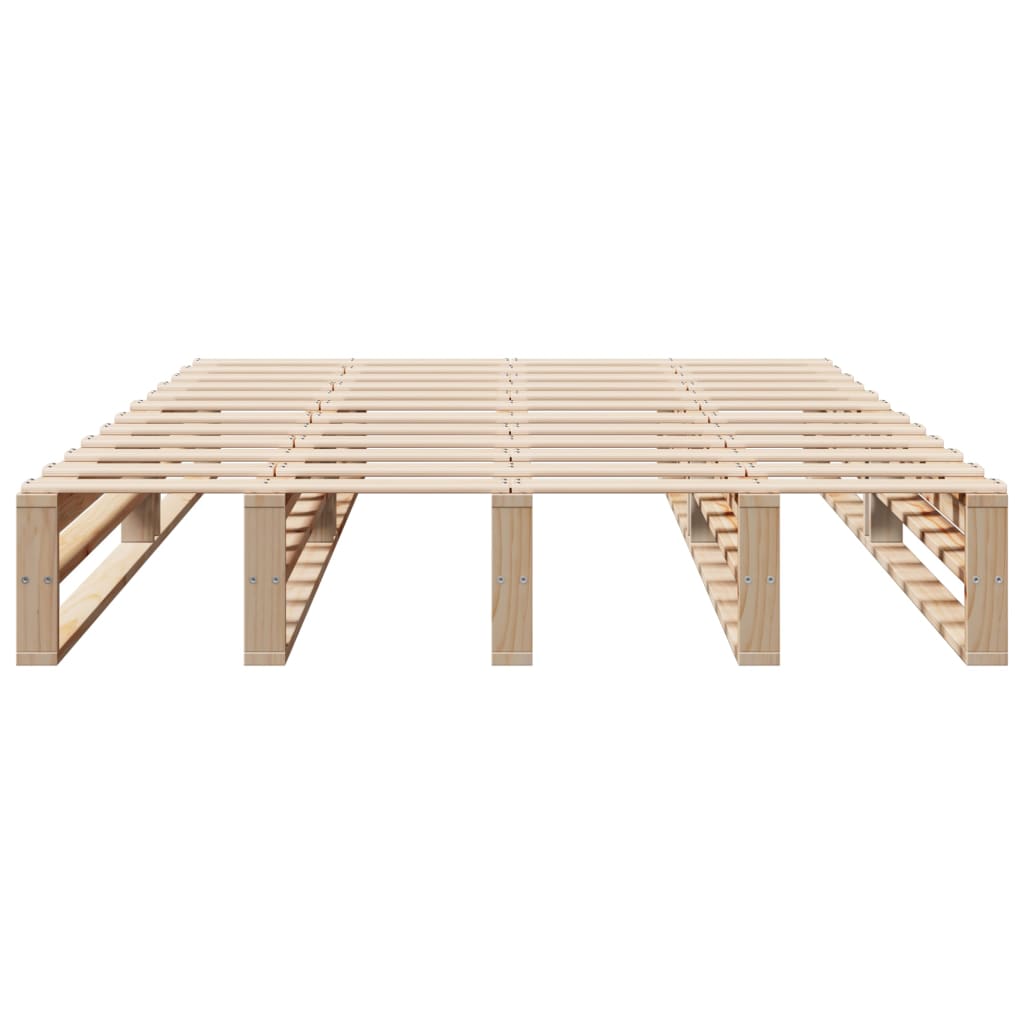 Letto senza Materasso 120x200 cm in Legno Massello di Pino