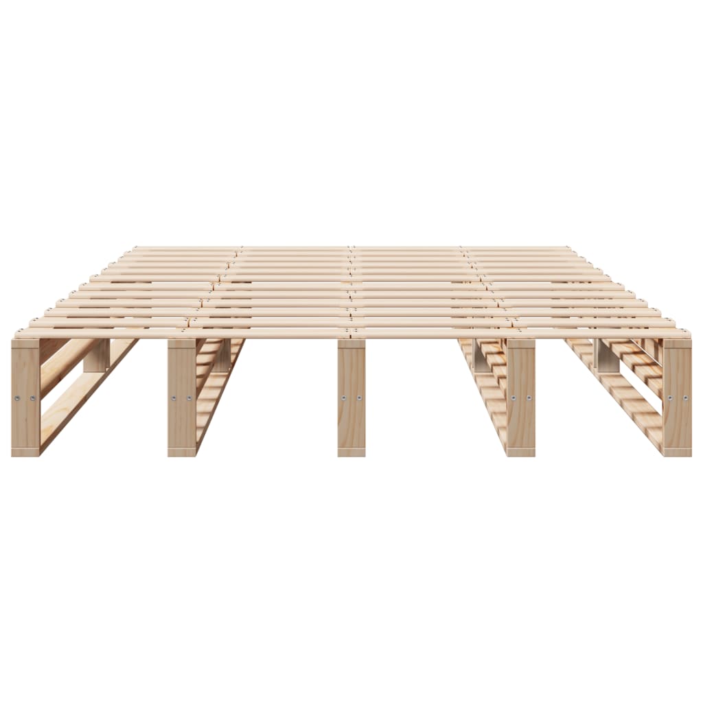 Letto senza Materasso 150x200 cm in Legno Massello di Pino