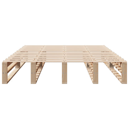 Letto senza Materasso 160x200 cm in Legno Massello di Pino