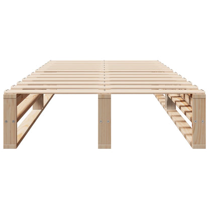 Letto senza Materasso 75x190 cm in Legno Massello Pino