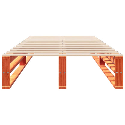Letto senza Materasso Marrone Cera 75x190 cm in Legno di Pino