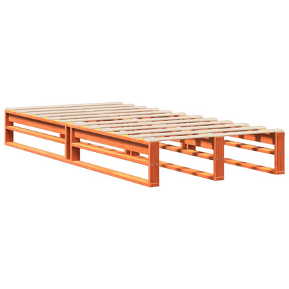 Letto senza Materasso Marrone Cera 90x190 cm in Legno di Pino
