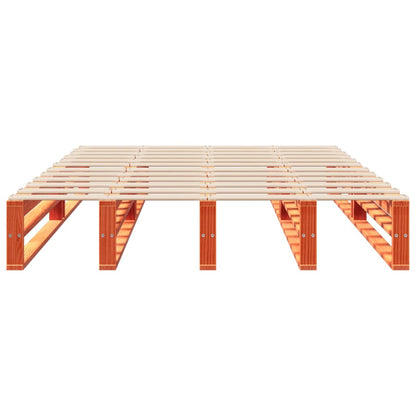 Letto senza Materasso Marrone Cera 135x190 cm in Legno di Pino