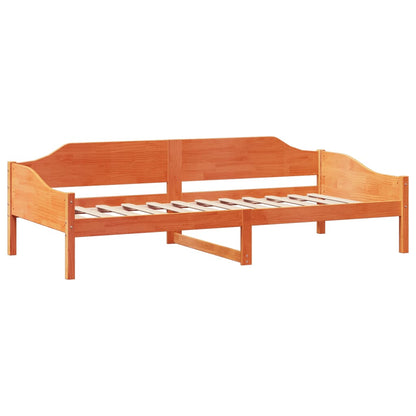 Letto senza Materasso Marrone Cera 80x200 cm Legno di Pino