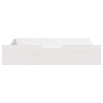 Cassettoni da Letto 2 pz Bianchi 85x55x16 cm in Legno di Pino