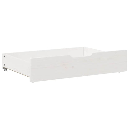 Cassettoni da Letto 2 pz Bianchi 85x55x16 cm in Legno di Pino
