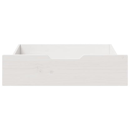 Cassettoni da Letto 2 pz Bianchi 75x55x17 cm in Legno di Pino