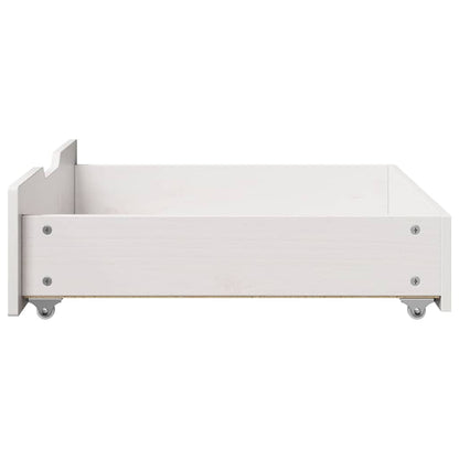 Cassettoni da Letto 2 pz Bianchi 65x55x17 cm in Legno di Pino