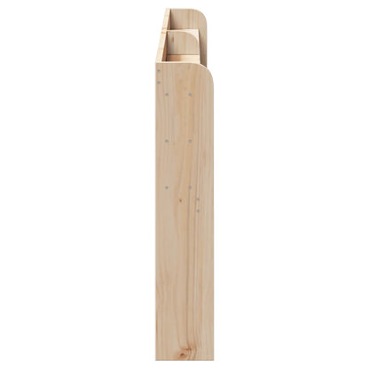 Testiera con Ripiani 200 cm in Legno Massello di Pino