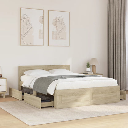 Giroletto Testiera Rovere Sonoma 120x200 cm Legno Multistrato