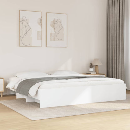 Giroletto senza Materasso Bianco 180x200 cm Legno Multistrato
