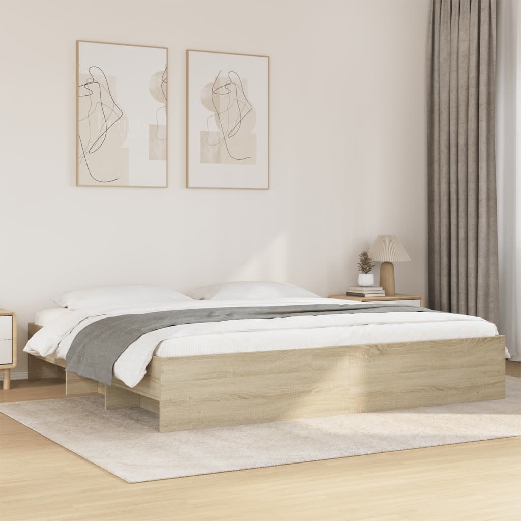 Giroletto senza Materasso Rovere Sonoma 180x200cm in Truciolato