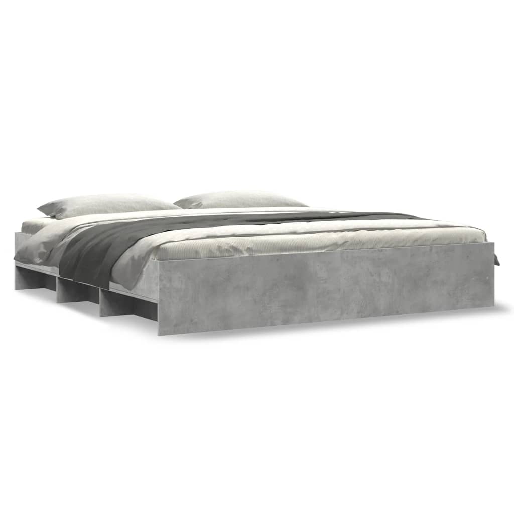 Giroletto senza Materasso Grigio Cemento 180x200 cm Truciolato