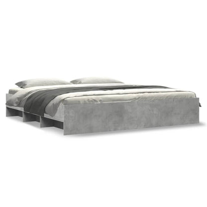 Giroletto senza Materasso Grigio Cemento 180x200 cm Truciolato