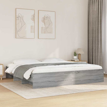 Giroletto senza Materasso Grigio Sonoma 180x200 cm Truciolato
