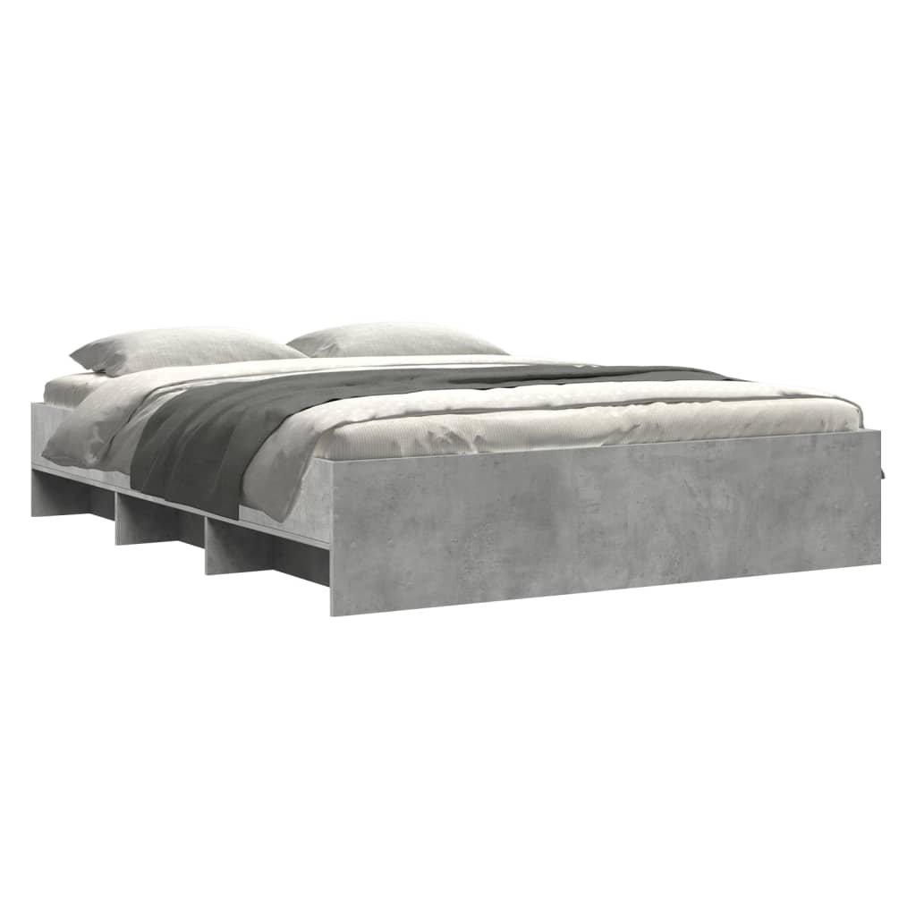 Giroletto senza Materasso Grigio Cemento 160x200cm Truciolato