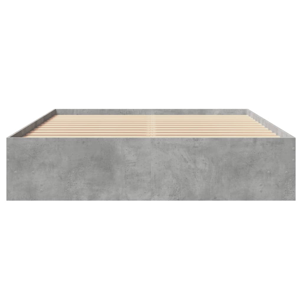 Giroletto senza Materasso Grigio Cemento 160x200cm Truciolato