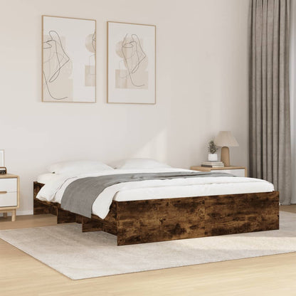 Giroletto senza Materasso Rovere Fumo 160x200 cm in Truciolato