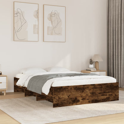 Giroletto senza Materasso Rovere Fumo 140x200 cm in Truciolato