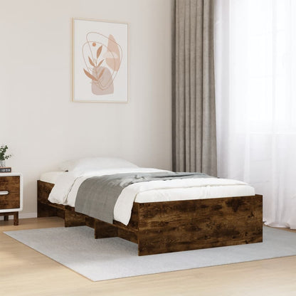 Giroletto senza Materasso Rovere Fumo 100x200 cm in Truciolato