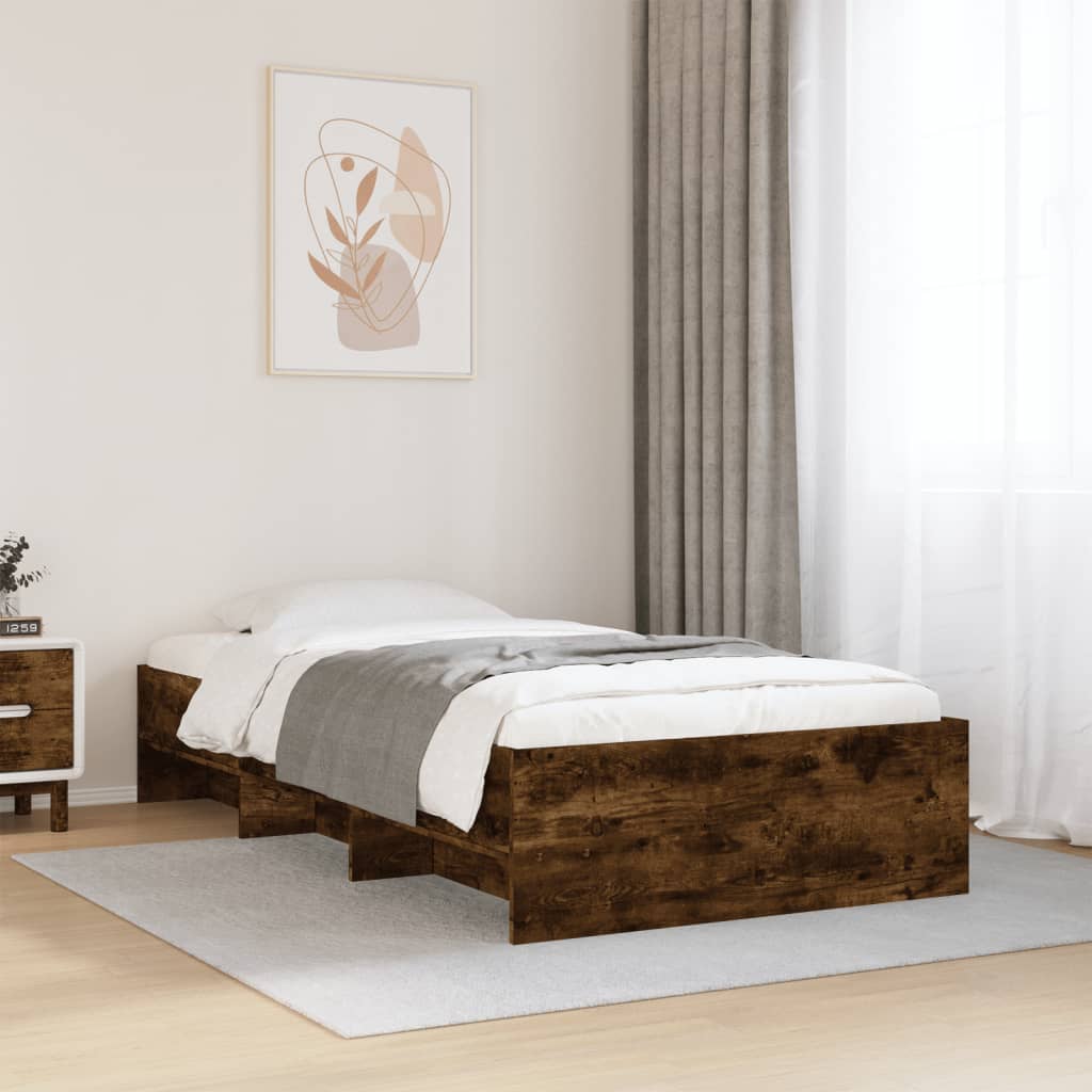 Giroletto senza Materasso Rovere Fumo 90x200 cm in Truciolato
