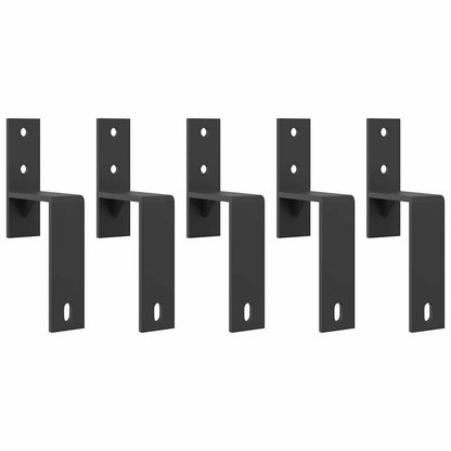 Kit di Binari per Porte Scorrevoli 213,5 cm Acciaio Nero