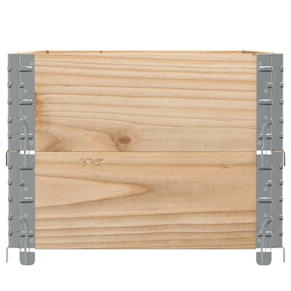 Paretali per Pallet 2 pz 100x50 cm in Legno Massello di Pino