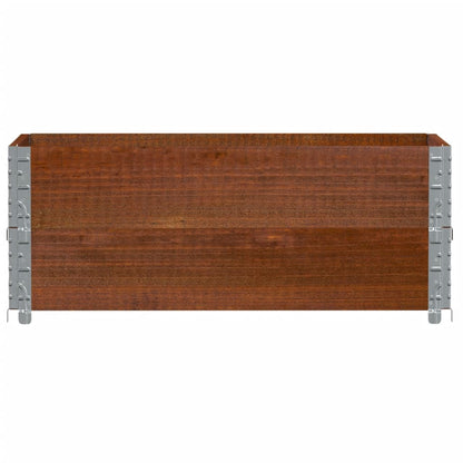 Paretali per Pallet 2pz Marroni 100x50cm Legno Massello di Pino