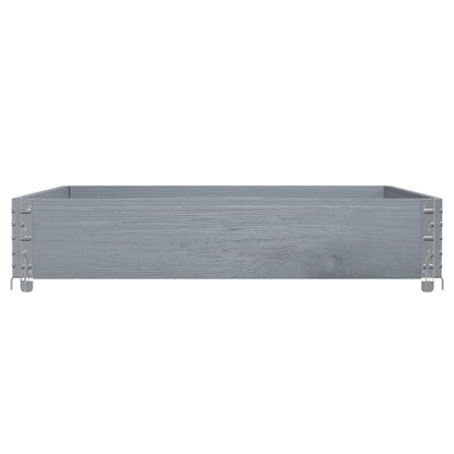 Paretale per Pallet Grigio 100x100 cm in Legno Massello di Pino
